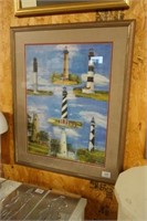 John Ginger Framed Lighthouses