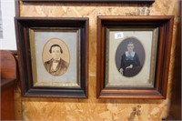 (2) 1860's Shadow Box Portraits