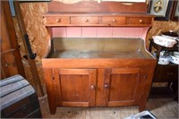 Ca 1850's Copper Lined 4 Drawer Primitive Dry