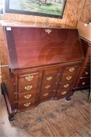 Solid Mahogany Block Front Chippendale Slant