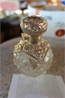 Sterling Overlay Perfume Bottle