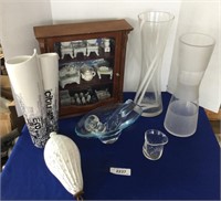 Lot of Art Glass & Porcelain Minis - Vases & More