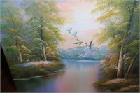 Oil on Canvas Ducks