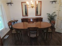 dining room table w/chairs & buffet