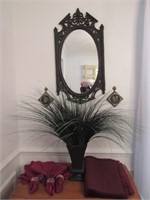 mirror,table linens & items