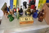 Sailor Lamp, UNC Coke Bottles, Jim Bean