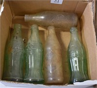 5 Coke Bottles (3) Elizabeth City, NC & 2 Older