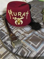 murat hat & belt buckle