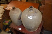 2 Pottery Jugs As Found