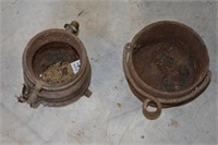 2 Cast Iron Pots (SMALL)