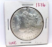 1886 Silver Morgan dollar