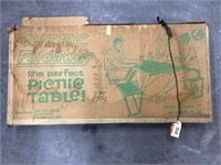 Vintage NOS RITEC Foldaway Picnic Table