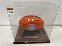Signed Michael Voss Football in Case No. 26/140