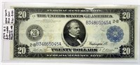 1914 $20 Large note w/ blue seal