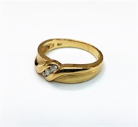 14K gold & diamond ring