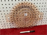 PINK DEPRESSION GLASS PLATTER