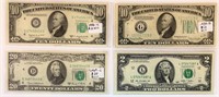 $45 worth of vintage US currency