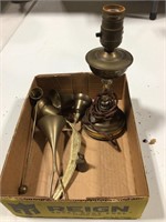 Brass items,