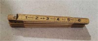 Vintage Durall Golden Rule Folding Wooden Ruler