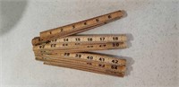 Vintage Folding Wooden Ruler