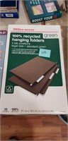 Hanging file folders