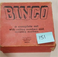 Vintage bingo game