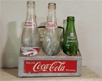 Vintage Coca Cola metal bottle holder