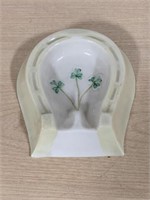 Belleek Spoon Rest Horseshoe (green mark)