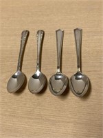 2 Sets of 2 Sterling Spoons