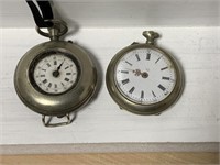 2 x Antique Lady's Pendant Watches: Both housed
