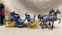 Stanley Toys Cast Iron Horse Buggy