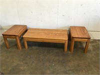 Oak Coffee and End Tables