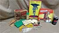 Marx Plastic Barn; Batman; Indians