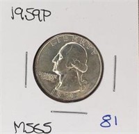 1959P Washington Quaurter MS65