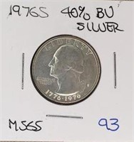 1976S Washington Quaurter 40% Silver MS65
