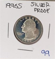 1996S Washington Quaurter 90% Silver Gem Proof