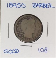 1895O  Barber Quarter G
