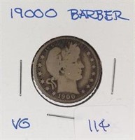 1900O  Barber Quarter VG