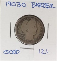 1903O  Barber Quarter Good