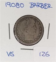 1908O  Barber Quarter Good