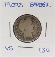1909S  Barber Quarter VG