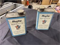Maytag Motor Oil Cans