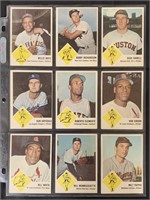 1963 Fleer Baseball Card Partial Set.
