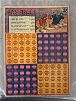 1930's Sports Punch Board Lot.