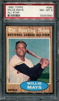 1962 Topps Willie Mays All Star Card #395.