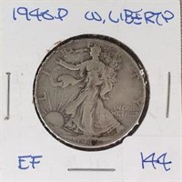 1946P Walking Liberty Half Dollar EF