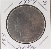 1879S  Morgan Silver Dollar -2nd Reverse