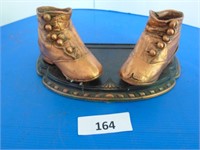 Bronzed Shoes on Plaque