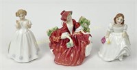 THREE MINIATURE ROYAL DOULTON FIGURINES