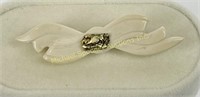 CANADIAN IVORY AND GOLD NUGGET BROOCH